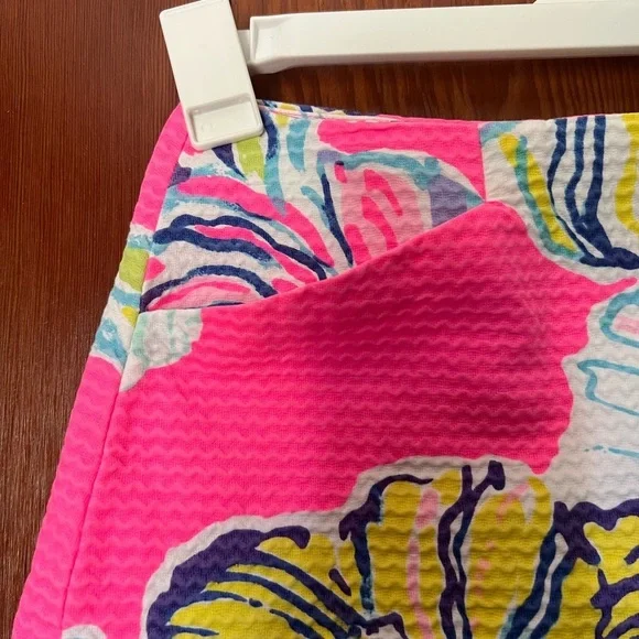 Lily Pulitzer Pink Floral Skirt Lined Womens 0 - Picture 5 of 7
